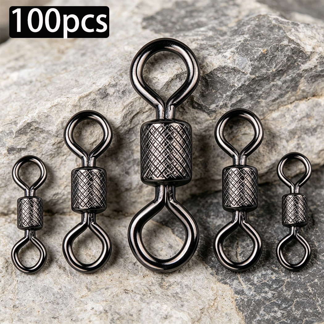 Fishing Rod Case - 100pcs/box Swivel Pancing 1 # -14