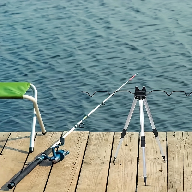 Fishing Rod Casting - 1 Buah Pemegang Aloi Aluminium Teleskopik