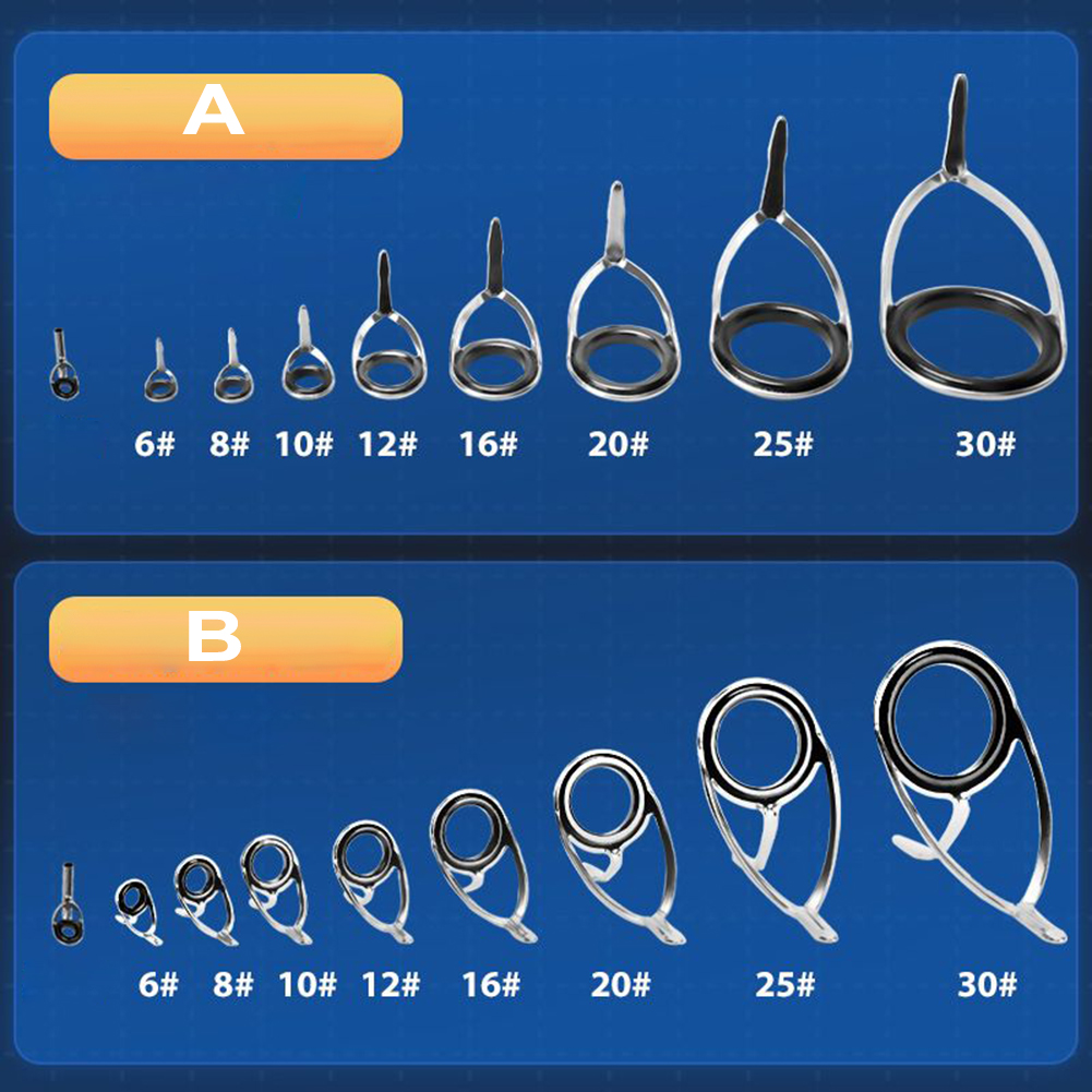 Fishing Rod Repair Kit - Set joran pancing pengganti cincin keramik,