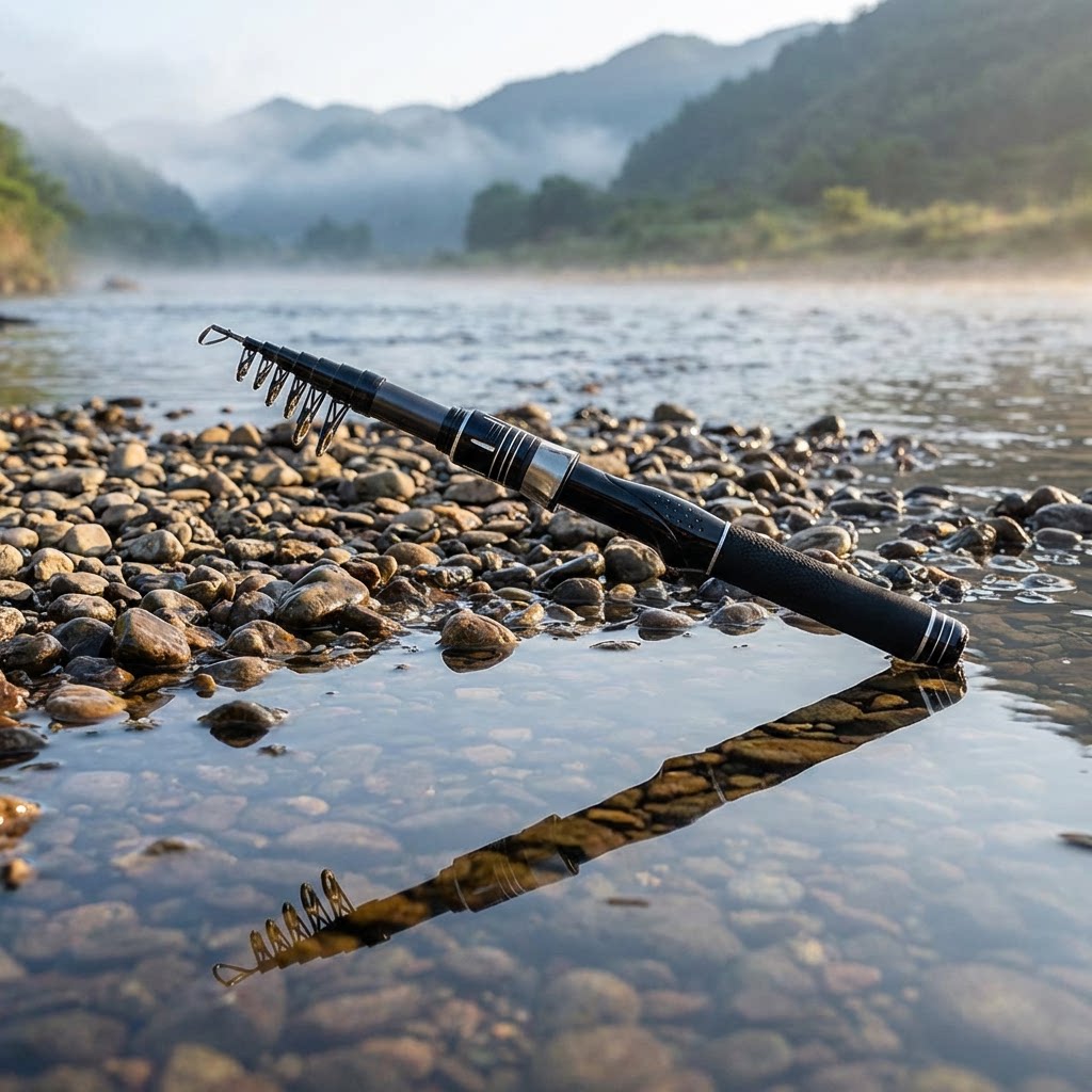 Joran Pancing Karbon Teleskopi - Fishing Rod Casting ulasan dan harga